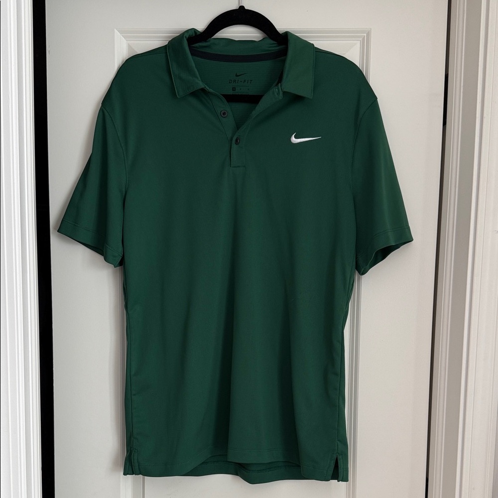 Nike Men's Dark Green Polo Shirt